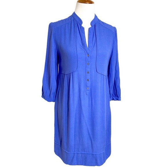 Anthropologie Dresses & Skirts - Anthropologie Periwinkle Pullover Shirtdress
